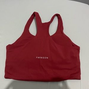 Paragon Naked Racerback Crop Tank with built in bra
